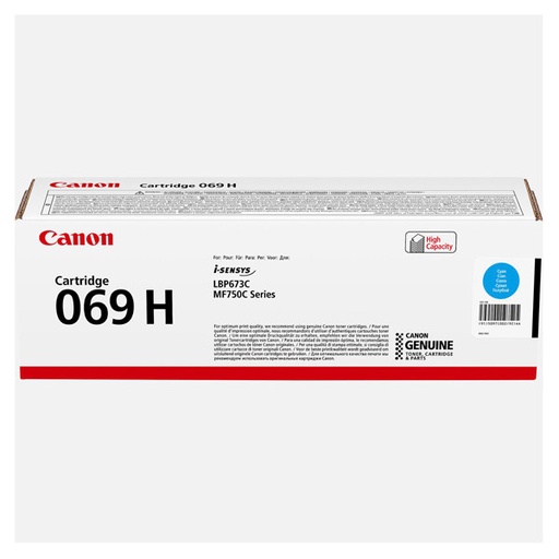 [CRG-069HCP] Cartus toner Canon ISensys LBP673CDW, MF752CDW, MF754CDW, CRG-069HC, 5097C002AA 5.5k Cyan Promo Original