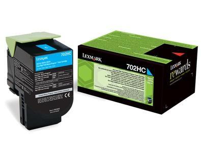 [70C2HC0] Cartus toner Lexmark RETURN CS310DN, CS310N, CS410DN, CS410DTN, CS410N, CS510DE, CS510DTE, NR.702HC 3k Cyan Original