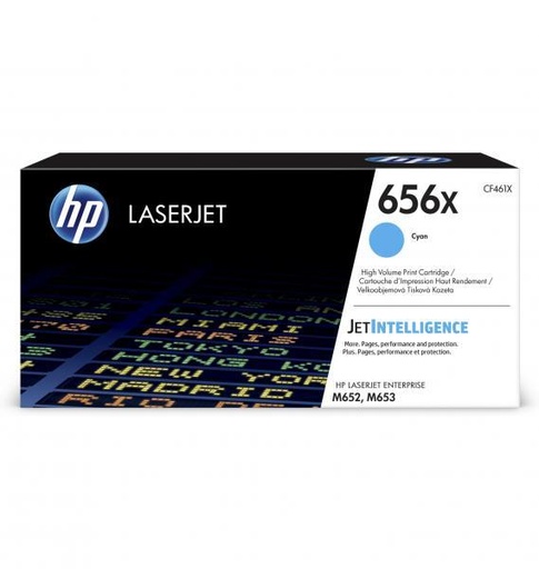 [CF461X] Cartus toner HP COLOR LJ ENTERPRISE M 652 DN, COLOR LJ ENTERPRISE M 652 N, COLOR LJ ENTERPRISE M 653 DN, COLOR LJ ENTERPRISE M 653 X CF461X 22k Cyan Original