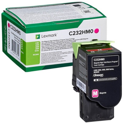 [C232HM0] Cartus toner Lexmark RETURN MC 2640adwe, MC 2535adwe, C 2535dw, C232HM0, 2.3k Magenta Original