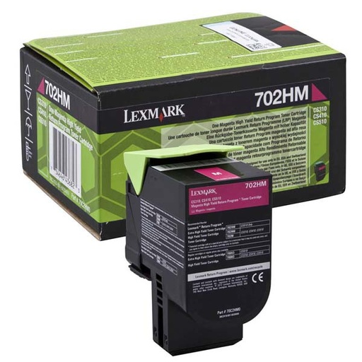 [70C2HM0] Cartus toner Lexmark RETURN CS310DN, CS310N, CS410DN, CS410DTN, CS410N, CS510DE, CS510DTE, NR.702HM, 3k Magenta Original