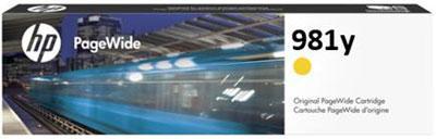 [L0R15A] Cartus cerneala HP PageWide Color Flow MFP E58650Z, E58650DN, 556DN, 556XH, 586DN, 586F, 586Z, NR.981Y , L0R15A, 16k Yellow Original