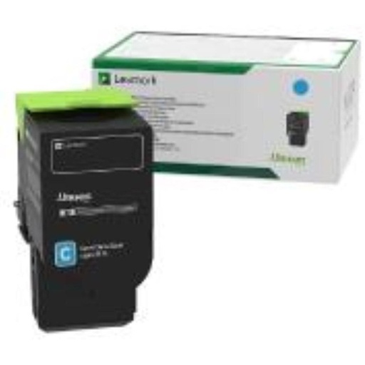 [78C20C0] Cartus toner Lexmark return CS421, CS521, CS622, CX421, CX522, CX622, CX625, 78C20C0 1.4k, Cyan Original