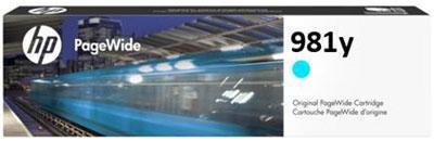 [L0R13A] Cartus cerneala HP PageWide Color Flow MFP E58650Z, MFP E58650DN, 556DN, 556XH, 586DN, 586F, 586Z, NR.981Y, 16k Cyan Original