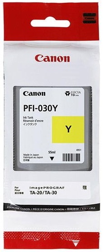[3492C001] Cartus cerneala Canon IMAGEPROGRAF TA-20, PFI-030Y, 55ml Yellow Original