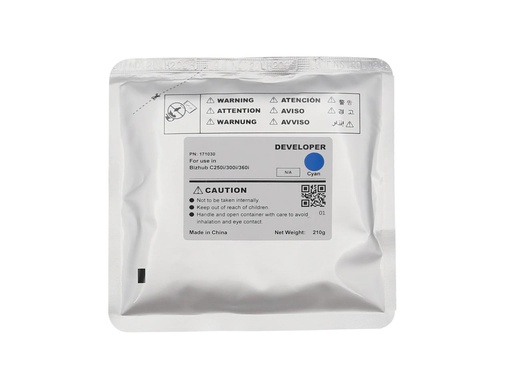 [CET171030] Developer Minolta Bizhub C250i, 300i, 360i, 450i, 550i, 650i 1k Cyan Compatibil CET