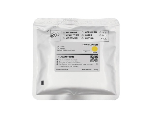 [CET171032] Developer Minolta Bizhub C 250i, 300i, 360i, 450i, 550i, 650i, 1k Yellow Compatibil CET