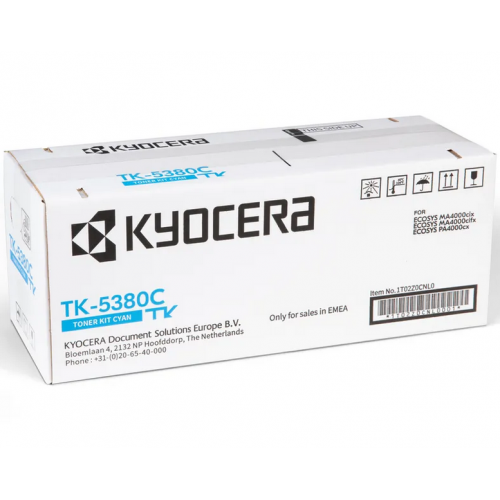 [TK-5380C] Cartus toner Kyocera Mita ECOSYS MA 4000 CIFX, ECOSYS MA 4000 CIX, ECOSYS PA 4000 CX 1T02Z0CNL0,TK5380C TK-5380C Cyan Original